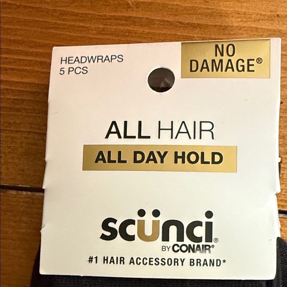 Scunci Hair Scrunchies Set - Black, Pink, Red, White, Brown and Head wraps - Picture 2 of 7